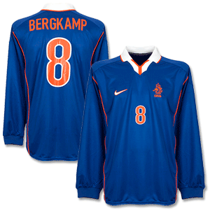 98-99 Holland Away L/S Shirt + Bergkamp 8