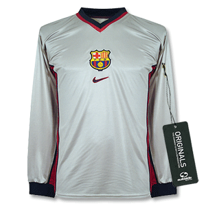99-00 Barcelona Away L/S shirt - players