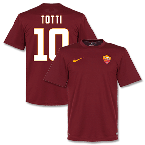 AS Roma Home Totti 10 Supporters Kids Shirt 2014