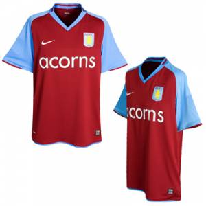Nike Aston Villa Home Shirt 2008/09