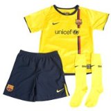 Nike Barcelona Away Kit 2008/09 - LITTLE KIDS - Zest - LB 6/7 Years 116-122 cm