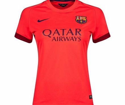 Barcelona Away Shirt 2014/15 - Womens Red