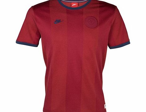 Barcelona Covert Throwback Top Red 546822-677