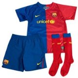 Barcelona Home Kit 2008/09 - Little Kids - Red/Blue - LB 6/7 Years 116-122 cm
