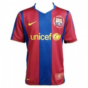 Nike Barcelona Home Shirt 2007/08 - Junior