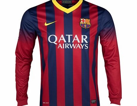 Barcelona Home Shirt 2013/14 - Long Sleeved