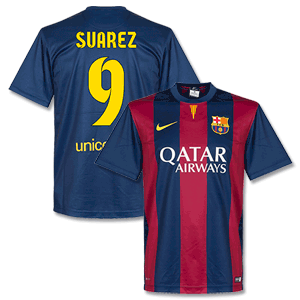 Barcelona Home Suarez 9 Supporter Boys Shirt
