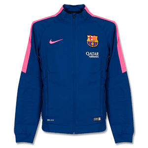 Barcelona Training Jacket - Blue/Pink 2014 2015