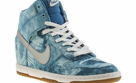 Blue Dunk Sky Hi Trainers