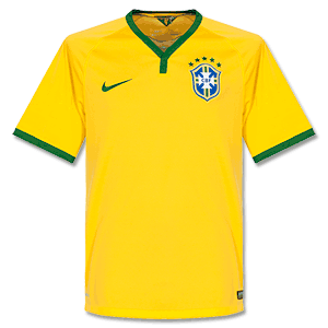 Brazil Home Kids Shirt 2014 2015