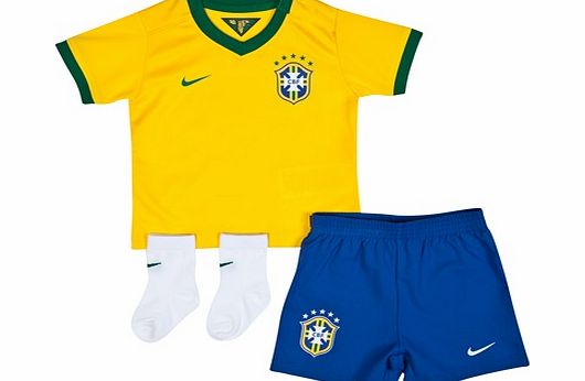 Brazil Home Kit - Infants Yellow 2013/14