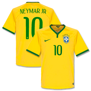 Brazil Home Neymar Jr Shirt 2014 2015