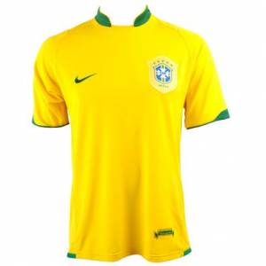 Nike Brazil Home Shirt 2006/08 Jnr