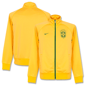 Nike Brazil Yellow Core Trainer Jacket 2014 2015