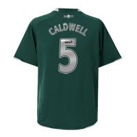 Celtic Away Shirt 2007/08 with Caldwell 5