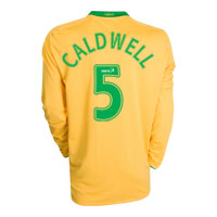 Celtic Away Shirt 2008/09 with Caldwell 5