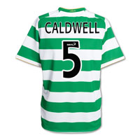 Celtic Home Shirt 2008/10 with Caldwell 5