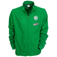 Celtic Woven Warm Up Jacket - Green/Black.