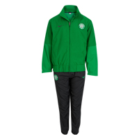 Celtic Woven Warm Up Tracksuit - Green/Black -