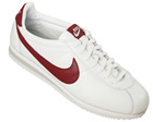 Classic Cortez White/Red Leather Trainers