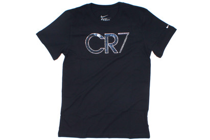 CR7 Core Cotton Football T-Shirt Dark Obsidian