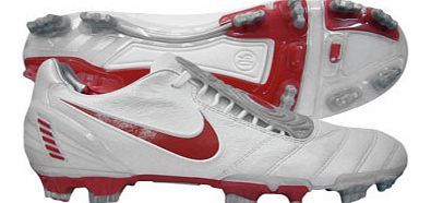 Nike Total 90 Laser II K-FG Football Boot White/Sil/Red