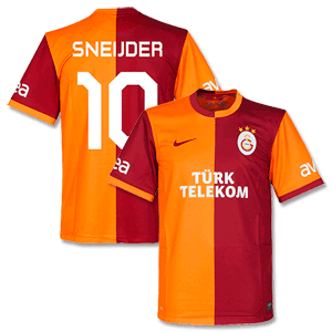 Galatasaray Home Shirt 2013 2014 + Sneijder 10