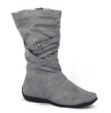 Nike Garage Shoes - Matilda - Womens Flat Boot - Grey Faux Suede Size 3 UK