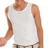 Hanes Fit-T Shirt Tank Top, White, XL