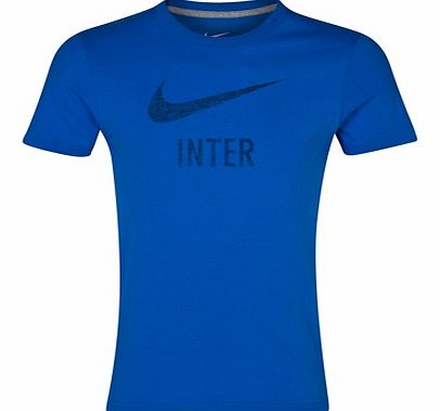Inter Milan Basic T-Shirt - Royal Blue/Dk Grey