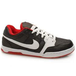 Male 6.0 Air Mogan Too Leather Upper in Black and White