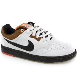 Male 6.0 Air Zoom Cush Leather Upper in White and Black