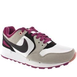 Male Air Pegasus 89 Fabric Upper Fashion Trainers in White and Pink