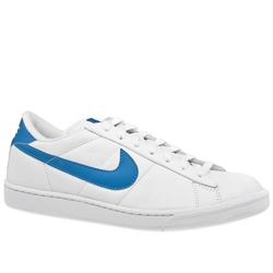 Nike Male Tennis Classic Ii Leather Upper Fashion Trainers in White and Navy
