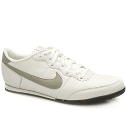Nike Male Track Racer Leather Upper Fashion Trainers in White and Grey