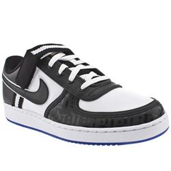 Male Vandal Low Leather Upper Fashion Large Sizes in Black and White, White