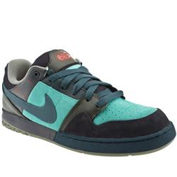 Male Zoom Mogan 2 Suede Upper in Black and Green