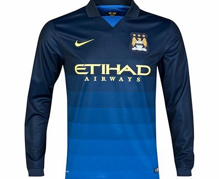 Manchester City Away Shirt 2014/15 - Long Sleeve