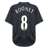 Manchester United Away Shirt 2003/05 - with Rooney 8 printing.