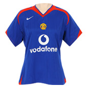 Manchester United Away Womens Shirt - 2005/07 with Heinze 4 printing.