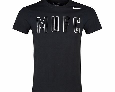 Manchester United Core Plus T-Shirt-Black Black