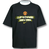 Manchester United Cup Winners T-Shirt 2003/04 - Black.