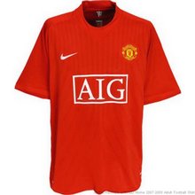 Nike MANCHESTER UNITED Home 2007/2008 Junior Football Shirt