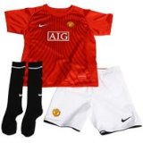 Manchester United Home Kit 2007/09 - Little Kids - LB 6/7 Years 116-122 cm