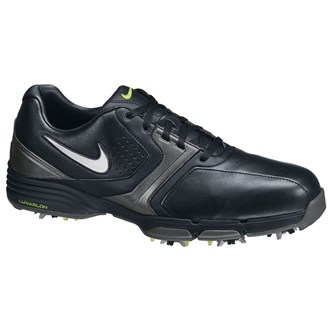 Nike Mens Lunar Saddle Golf Shoes (Black/Silver)