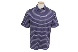 Nike Mens Tiger Woods Dri-Fit Thin Stripe Polo