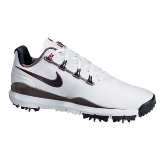 Nike Mens TW 14 Golf Shoes (White/Metallic Grey)