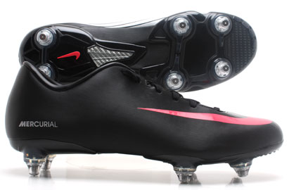 Miracle SG Football Boots Black/Solar Red
