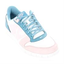 NME White Pink Blue Trainer