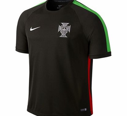 Portugal Squad Short Sleeve Training Top Black